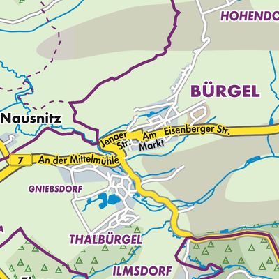 Übersichtsplan Bürgel