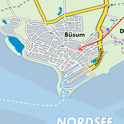 Büsum - Stadtpläne und Landkarten
