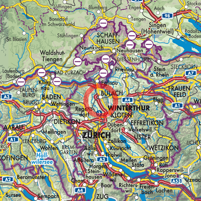 Landkarte Bachenbülach