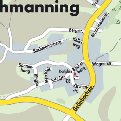 Stadtplan Bachmanning