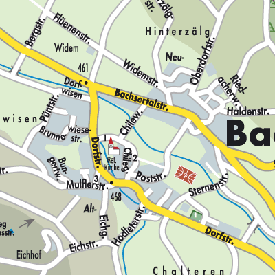 Stadtplan Bachs