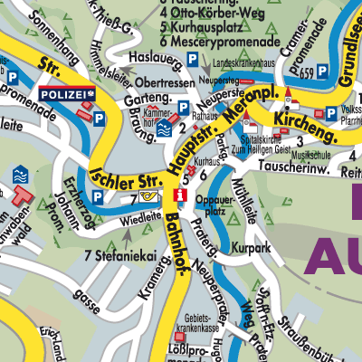Stadtplan Bad Aussee