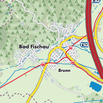 Übersichtsplan Bad Fischau-Brunn