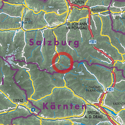 Landkarte Bad Gastein