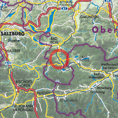 Landkarte Bad Goisern am Hallstättersee