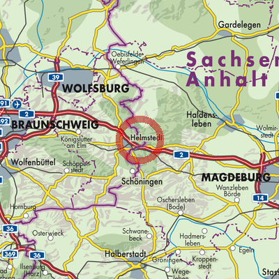Landkarte Bad Helmstedt