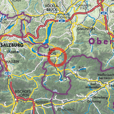Landkarte Bad Ischl