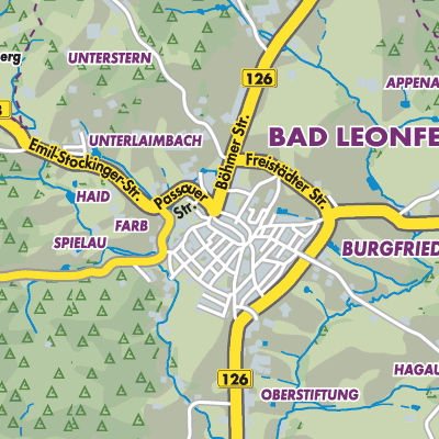 Übersichtsplan Bad Leonfelden