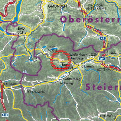 Landkarte Bad Mitterndorf