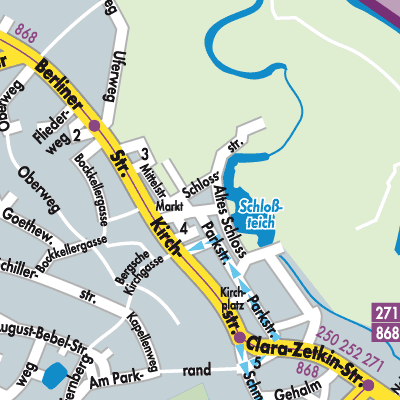 Stadtplan Bad Muskau - Mužakow