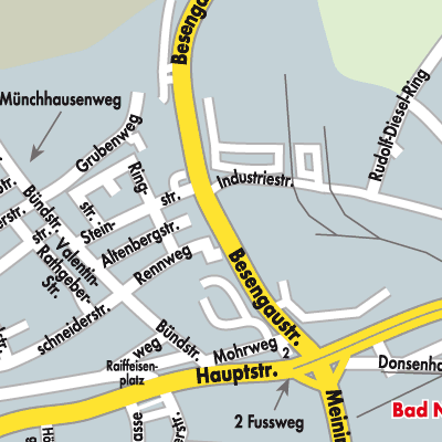 Stadtplan Bad Neustadt an der Saale (VGem)