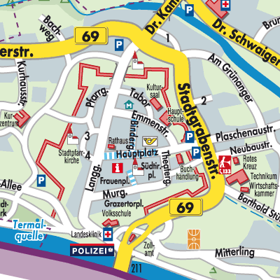 Stadtplan Bad Radkersburg