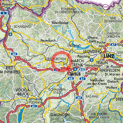 Landkarte Bad Schallerbach