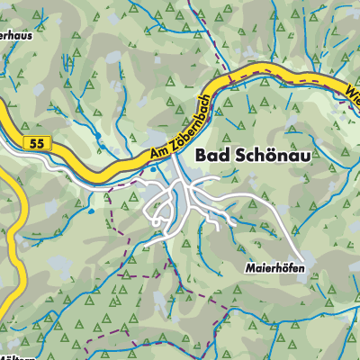 Übersichtsplan Bad Schönau