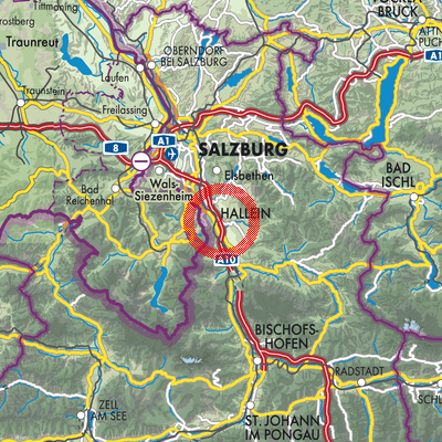 Landkarte Bad Vigaun
