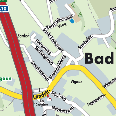 Stadtplan Bad Vigaun