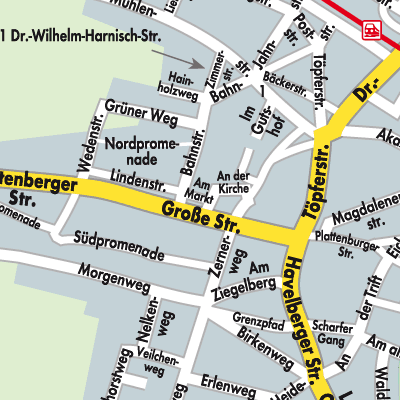 Stadtplan Bad Wilsnack/Weisen
