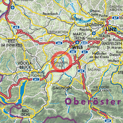 Landkarte Bad Wimsbach-Neydharting