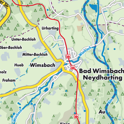 Übersichtsplan Bad Wimsbach-Neydharting