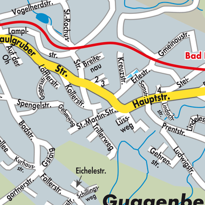 Stadtplan Bad Kohlgrub
