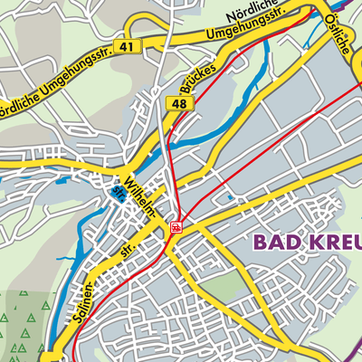 Stadtplan Bad Kreuznach