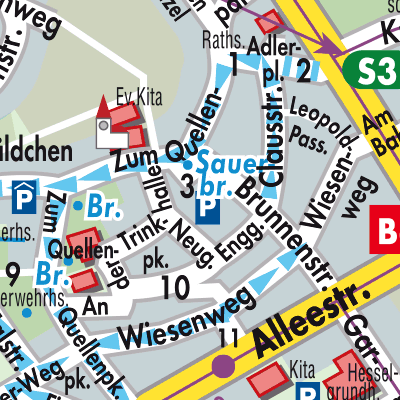 Stadtplan Bad Soden am Taunus