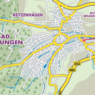 Karte Bad Wildungen Und Umgebung