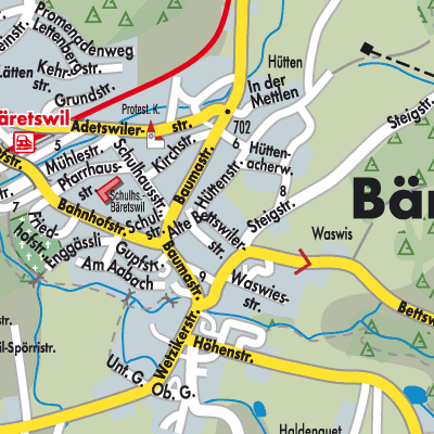 Stadtplan Bäretswil