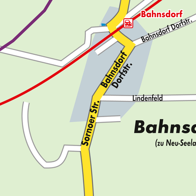 Stadtplan Bahnsdorf - Bobošojce