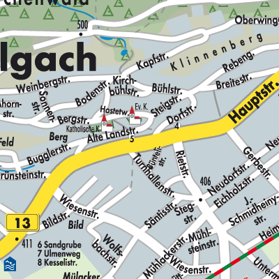 Stadtplan Balgach