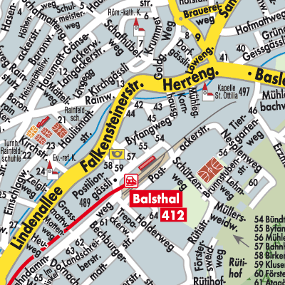 Stadtplan Balsthal