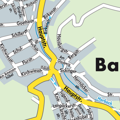 Stadtplan Bann