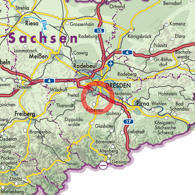 Landkarte Bannewitz