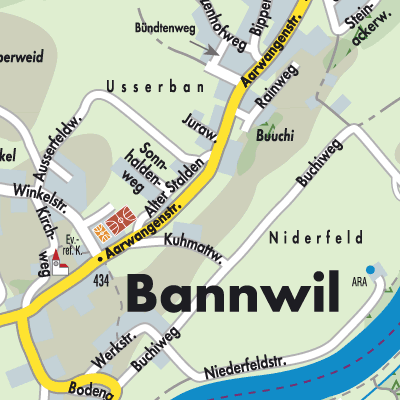 Stadtplan Bannwil