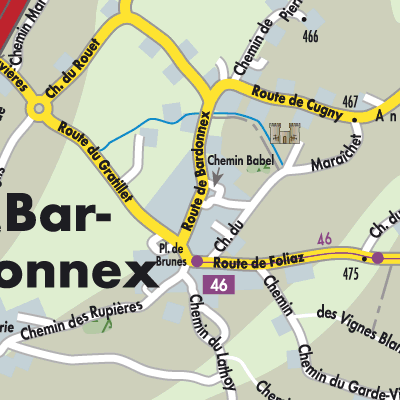 Stadtplan Bardonnex