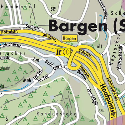 Stadtplan Bargen (SH)