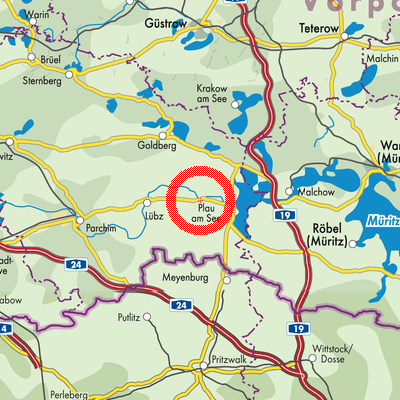 Landkarte Barkow