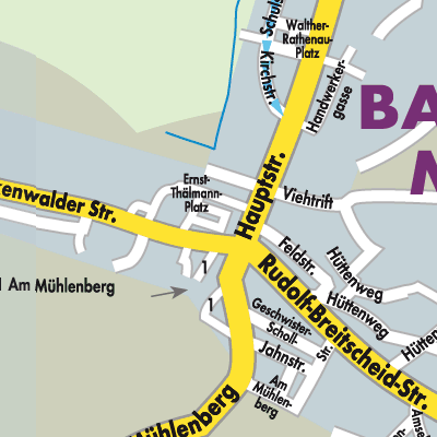 Stadtplan Baruth/Mark