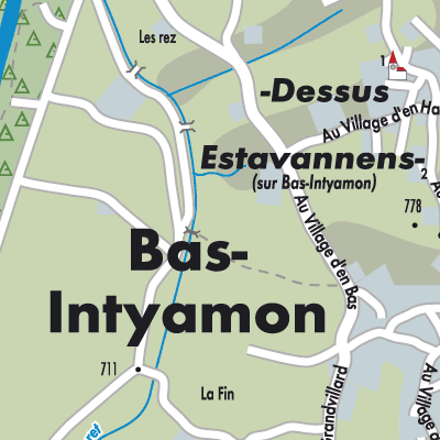 Stadtplan Bas-Intyamon