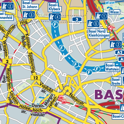 Übersichtsplan Basel