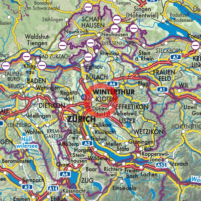 Landkarte Bassersdorf