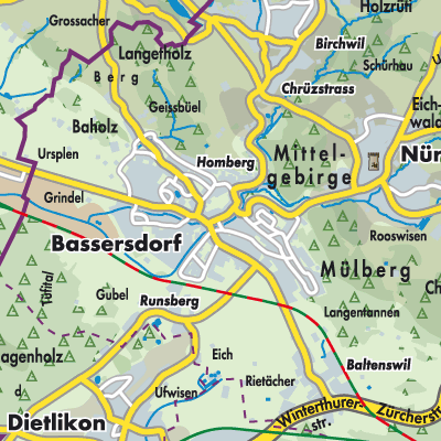 Übersichtsplan Bassersdorf