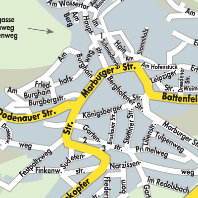Stadtplan Battenberg