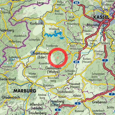 Landkarte Battenhausen