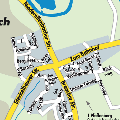 Stadtplan Baumbach