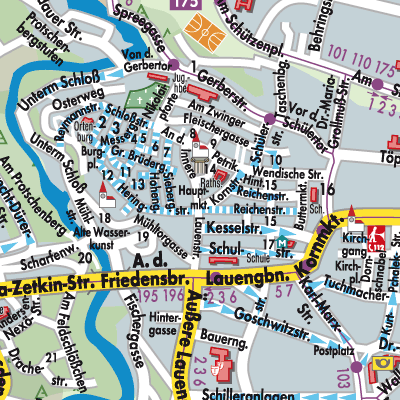 Stadtplan Bautzen