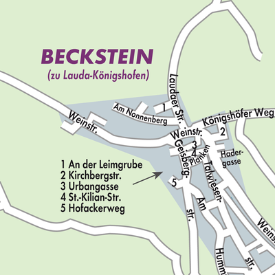 Stadtplan Beckstein
