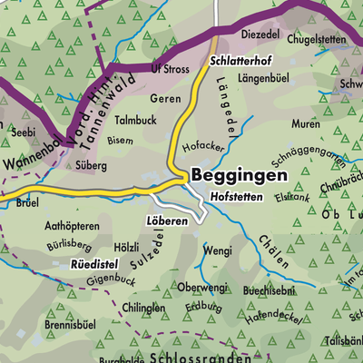 Übersichtsplan Beggingen