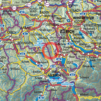Landkarte Beinwil (Freiamt)