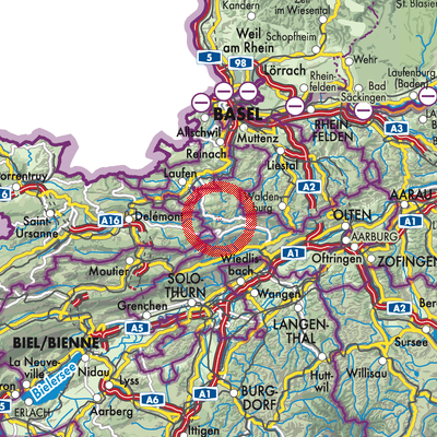 Landkarte Beinwil (SO)